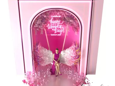 2010 Women Photobooth 3D model