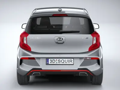 Kia Picanto GT line 2021 3D model
