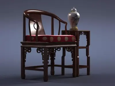 cabinet cabinet wardrobe sofa bed table bookshelve 3D model