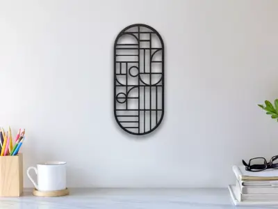 Abstract Wall Art 3D print model 2