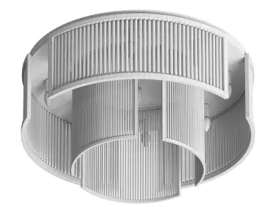 Ceiling light Frame Low-poly 3D model