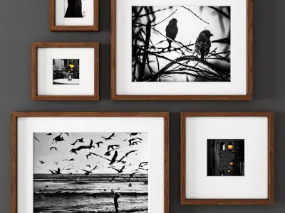 Frame- dark brown-IKEA 3D model