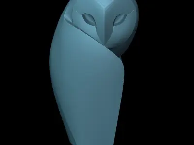 Wisdom Sentinel The Watchful Owl of Faith 3D print model