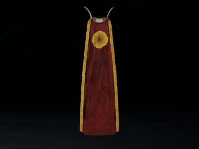 Skillcape gold cape Low-poly 3D model