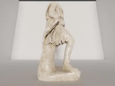 Statue 3D Model marble of woman 3D model