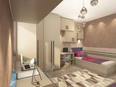 Child Room two person 3D model