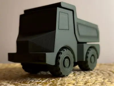 PRINT-IN-PLACE Dumptruck toy 3D print model