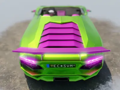 Green Concept Car 3D model