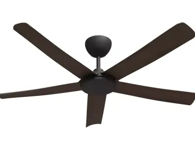 Bronx 56 Dc Ceiling Fan Dark Koa Low-poly 3D model