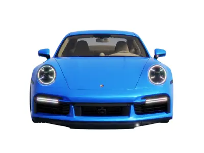 Car Rigged - Porsche 911 3D model