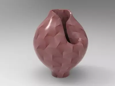 Uhud Vase Low-poly 3D model