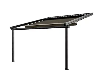 Motorized Pergola 5 dark iron 3D model