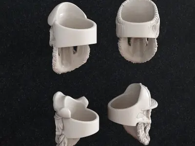 Jewelry Ring Skull 1 3D print model