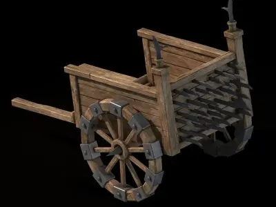Barracks - War - Car 01 3D model