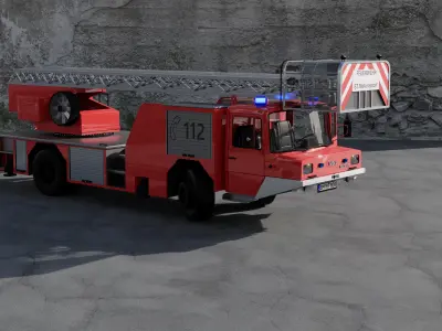 Iveco Magirus Drehleiter 23-12 3D model