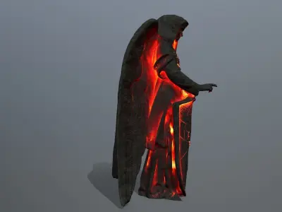 statue  Low-poly 3D model