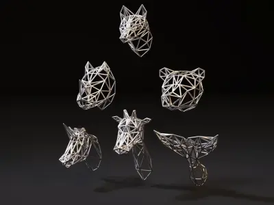 Animal on the wall 3D print model