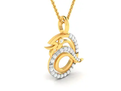 Solitaire Women Pendants 3dm STL OBJ FBX Render Details 3D print model 8