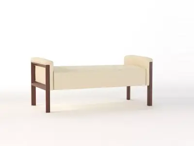 Hooker Canvas Bench 3D model