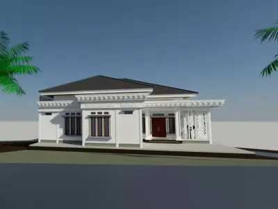 Classic Modern Home New 3D model