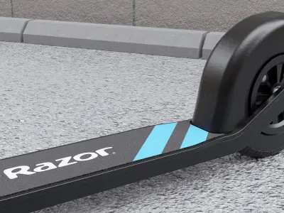 Razor kick scooter Low-poly 3D model