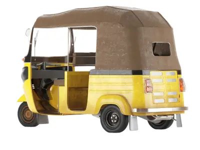 Auto Rickshaw Mini Taxi 3D model