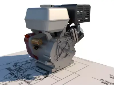 Motor 13HP  3D model