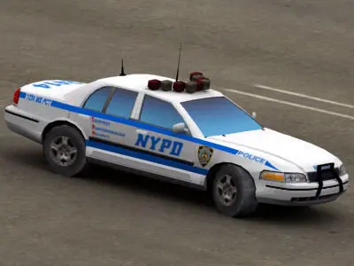 Police Car NYPD Low-poly 3D model