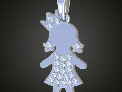 Pendant model 3D 0223 printable model Free 3D print model