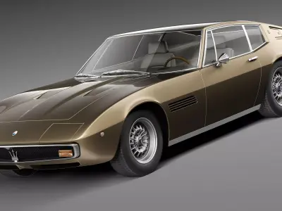 Maserati Ghibli 4900 SS Coupe 1970 3D Model 3D model