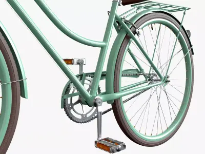 Retro bicycle 3D model
