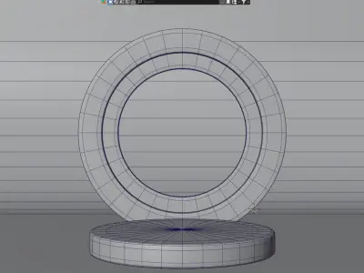 Display Podium Red 2 3D model