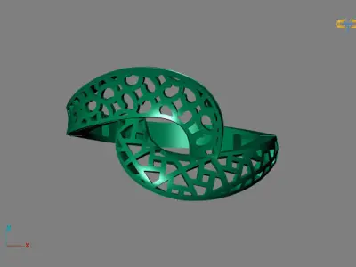 Fancy Womens Rings Plain Rings Ready STL 3DM Models Rings 3D print model 43