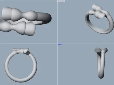 Horse leg ring 3D print model