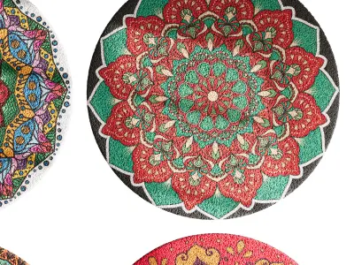 round carpet 19 3D model