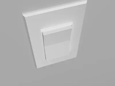 Single Light Switch Low-poly 3D model