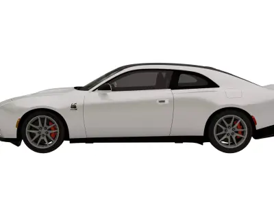 Dodge Charger Daytona Scat Pack 2025 Low-poly 3D model