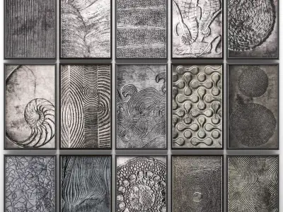 Collection of paintings for walls 13 3D model