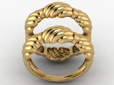  oyster ring 3D print model