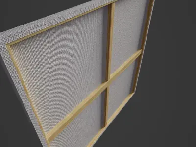 Canvas Low-poly 3D model