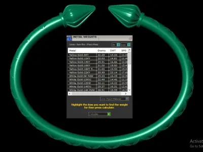 Men Gold Bracelet 3D print model