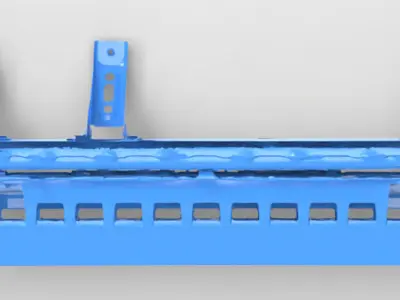 Toyota Hilux AN120 130 Native 3D crash carrier scan 2020 3D model