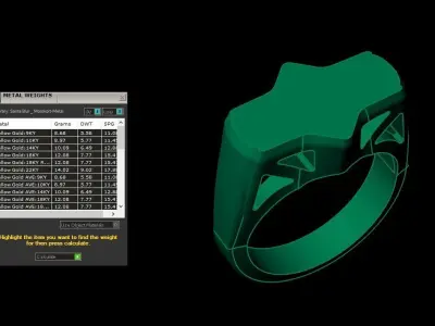 Luxury Men Rings Designs 4MR058 3D print model