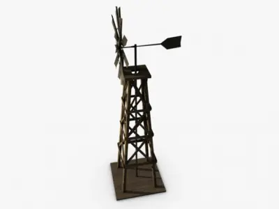 Old windmill 3D model