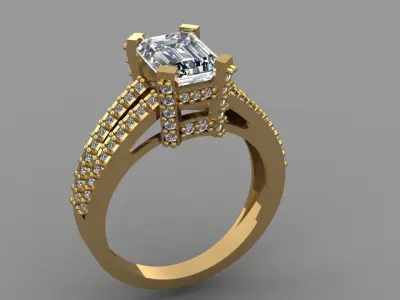 WOMEN RING 3D print model 22