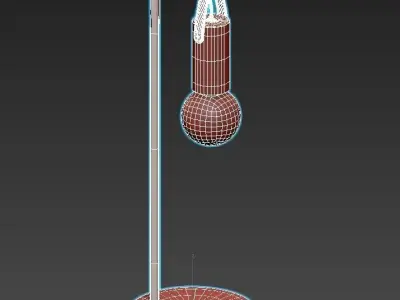 apricale-98284 table lamp with ball 3D model