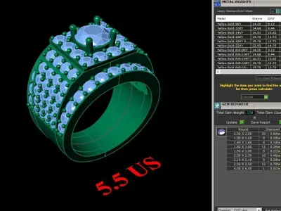 Luxury Men Rings Designs 6MR098 3D print model