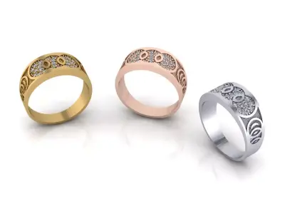 free jewelry ring  Free 3D print model