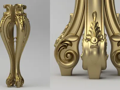 Carved Leg 3D model