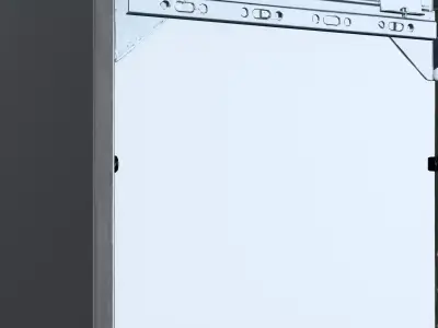 EKET Wall-mounted shelving unit Low-poly 3D model